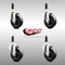 Service Caster 4 Inch 316SS Soft Rubber Wheel Swivel 7/8 Inch Expanding Stem Caster Set SCC SCC-SS316EX20S414-SRS-78-4 - alternate 4
